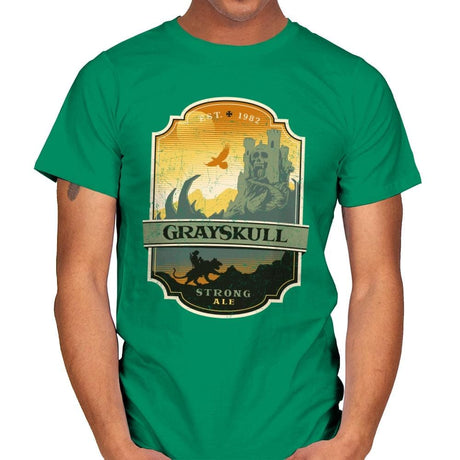 Grayskull Strong Ale - Mens T-Shirts RIPT Apparel Small / Kelly Green
