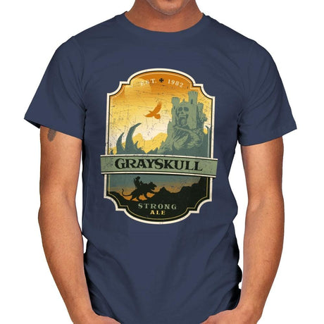Grayskull Strong Ale - Mens T-Shirts RIPT Apparel Small / Navy