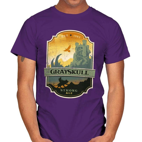 Grayskull Strong Ale - Mens T-Shirts RIPT Apparel Small / Purple
