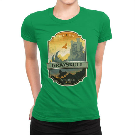 Grayskull Strong Ale - Womens Premium T-Shirts RIPT Apparel Small / Kelly Green