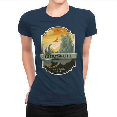 Grayskull Strong Ale - Womens Premium T-Shirts RIPT Apparel Small / Midnight Navy