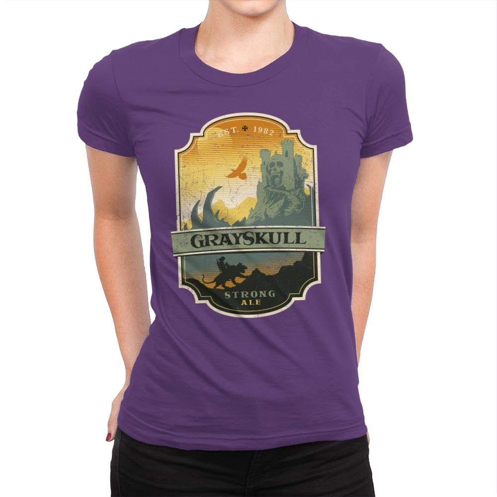 Grayskull Strong Ale - Womens Premium T-Shirts RIPT Apparel Small / Purple Rush