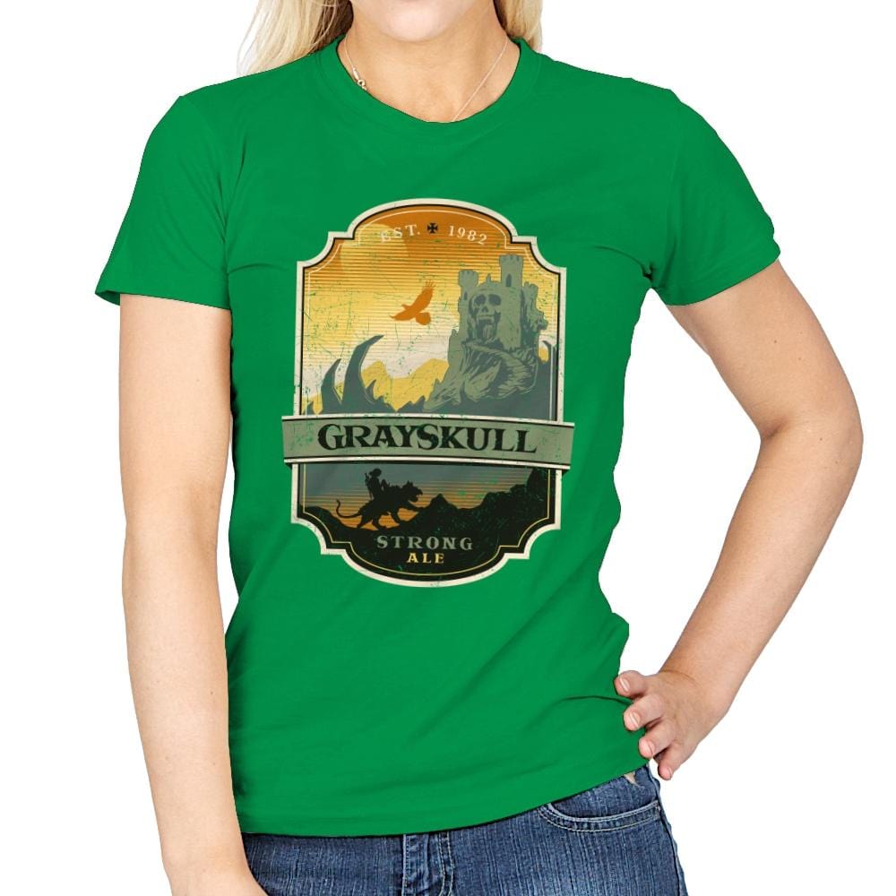 Grayskull Strong Ale - Womens T-Shirts RIPT Apparel Small / Irish Green
