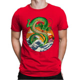 Great Dragon Off Kanagawa - Mens Premium T-Shirts RIPT Apparel Small / Red