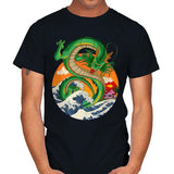Great Dragon Off Kanagawa - Mens T-Shirts RIPT Apparel Small / Black