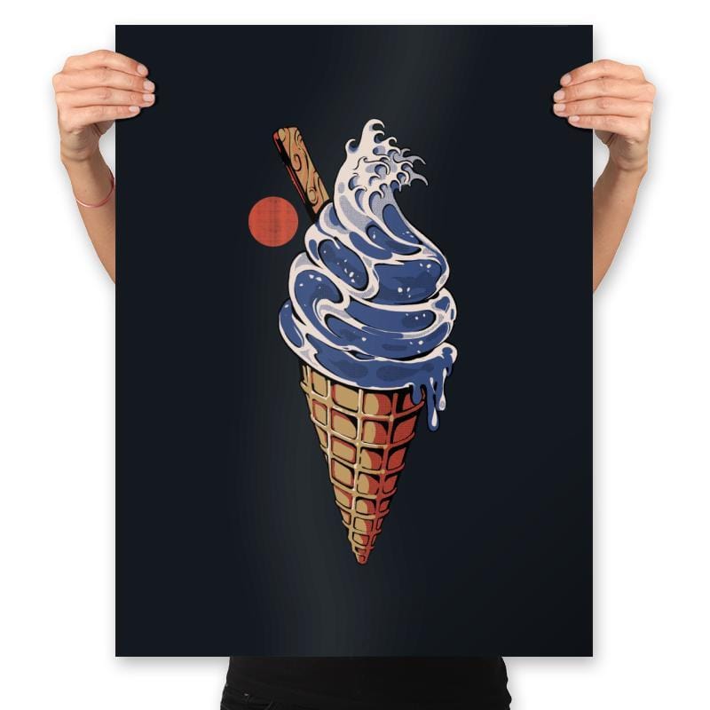 Great Ice Cream - Prints Posters RIPT Apparel 18x24 / Black