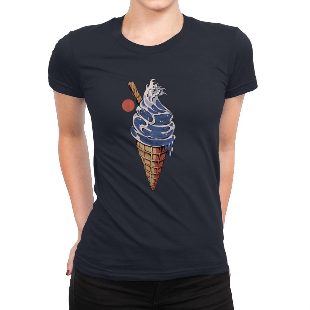 Great Ice Cream - Womens Premium T-Shirts RIPT Apparel Small / Midnight Navy