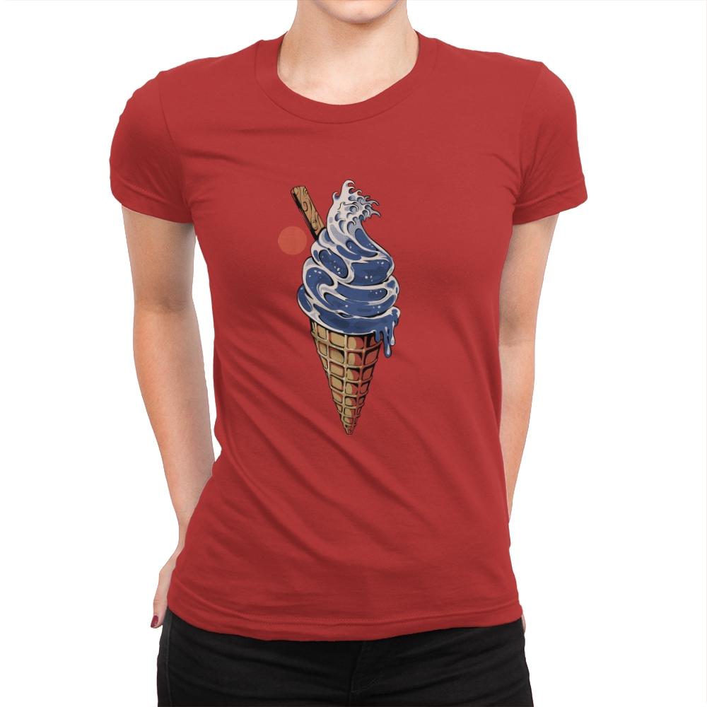 Great Ice Cream - Womens Premium T-Shirts RIPT Apparel Small / Red
