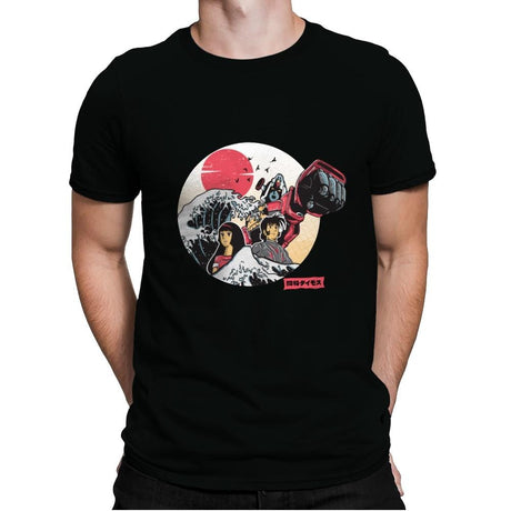 Great Love of Kanagwa Wave - Mens Premium T-Shirts RIPT Apparel Small / 151515