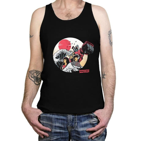 Great Love of Kanagwa Wave - Tanktop Tanktop RIPT Apparel X-Small / 151515