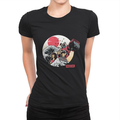 Great Love of Kanagwa Wave - Womens Premium T-Shirts RIPT Apparel Small / 151515