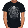 Great Old One Behind the Shadows - Mens T-Shirts RIPT Apparel Small / Black