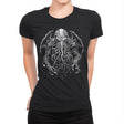 Great Old One Behind the Shadows - Womens Premium T-Shirts RIPT Apparel Small / Black