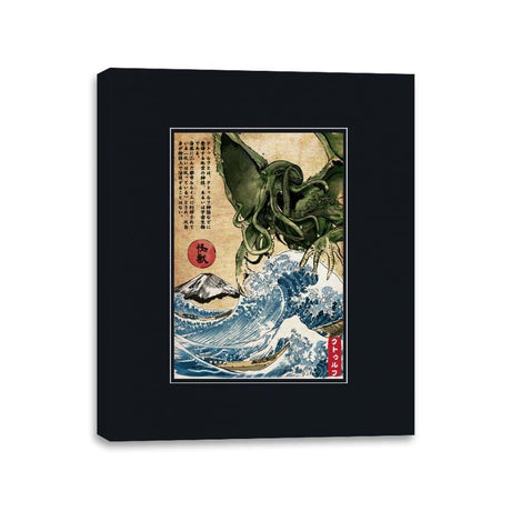 Great Old One in Japan - Canvas Wraps Canvas Wraps RIPT Apparel 11x14 / Black