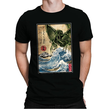 Great Old One in Japan - Mens Premium T-Shirts RIPT Apparel Small / Black