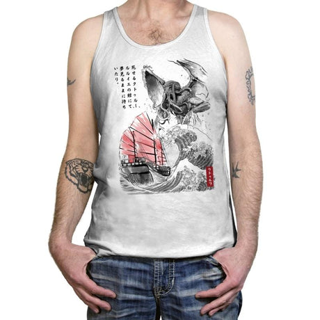 Great Old One in Japan - Tanktop Tanktop RIPT Apparel X-Small / White
