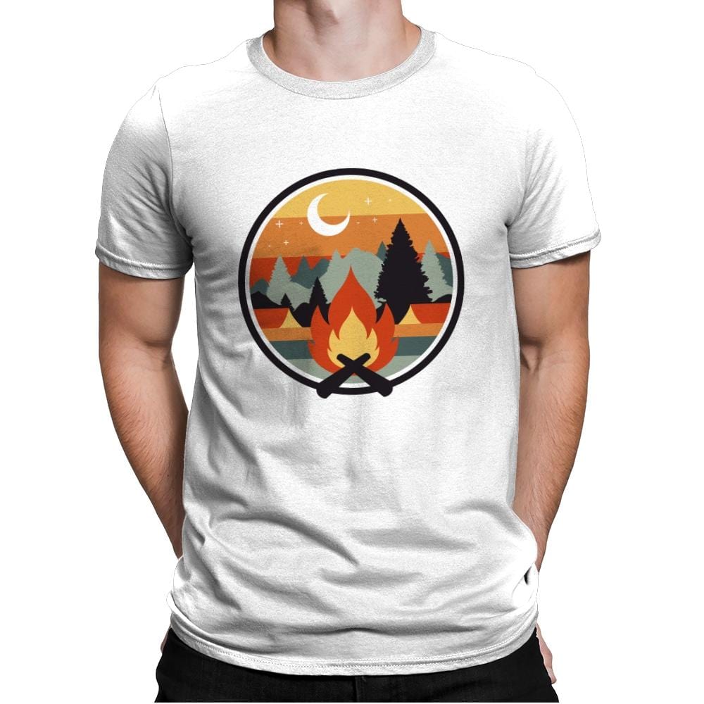 Great Outdoors - Mens Premium T-Shirts RIPT Apparel Small / White