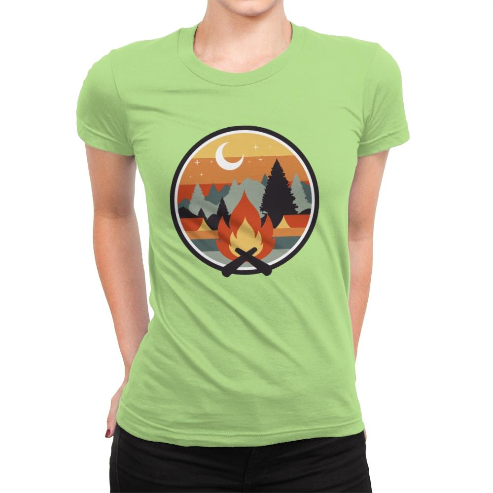 Great Outdoors - Womens Premium T-Shirts RIPT Apparel Small / Mint