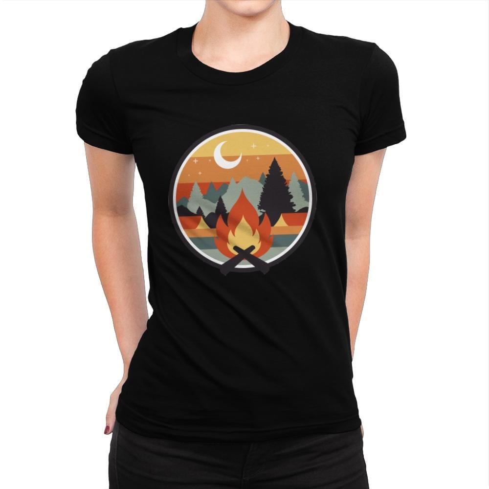 Great Outdoors - Womens Premium T-Shirts RIPT Apparel Small / Natural