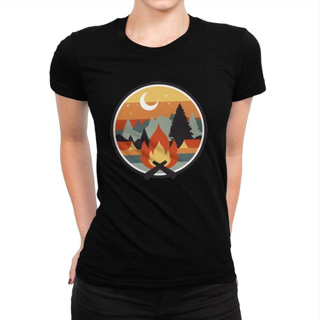 Great Outdoors - Womens Premium T-Shirts RIPT Apparel Small / Natural