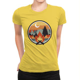 Great Outdoors - Womens Premium T-Shirts RIPT Apparel Small / Vibrant Yellow