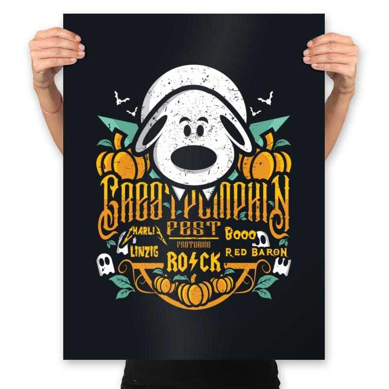 Great Pumpkin Fest - Prints Posters RIPT Apparel 18x24 / Black