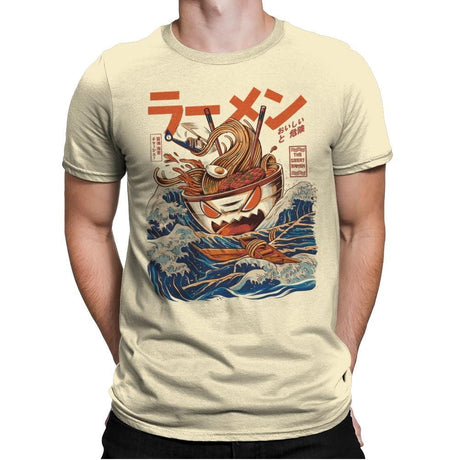 Great Ramen off Kanagawa - Best Seller - Mens Premium T-Shirts RIPT Apparel Small / Natural