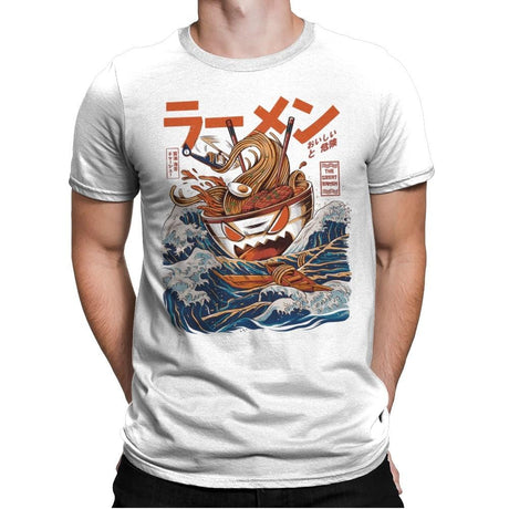 Great Ramen off Kanagawa - Best Seller - Mens Premium T-Shirts RIPT Apparel Small / White