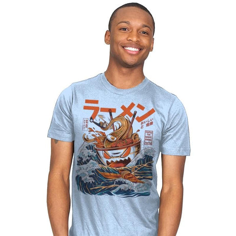 Great Ramen off Kanagawa - Best Seller - Mens T-Shirts RIPT Apparel Small / Baby Blue