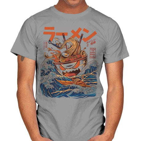 Great Ramen off Kanagawa - Best Seller - Mens T-Shirts RIPT Apparel Small / Sport Grey