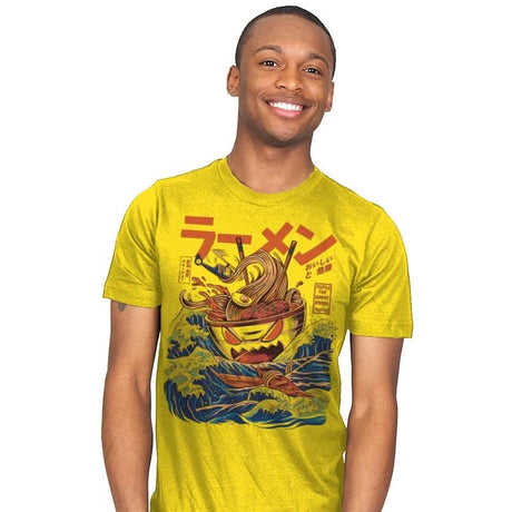 Great Ramen off Kanagawa - Best Seller - Mens T-Shirts RIPT Apparel Small / Sunshine