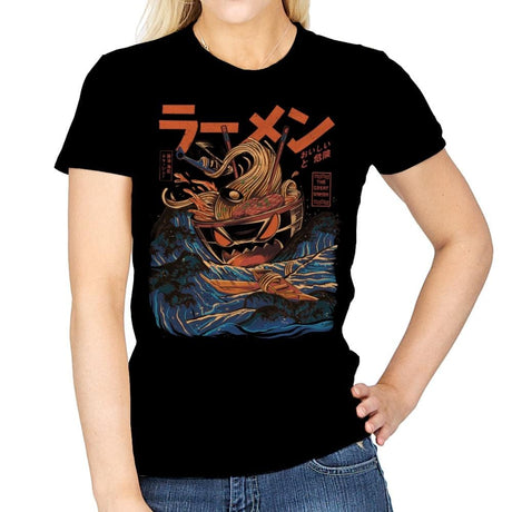 Great Ramen off Kanagawa - Best Seller - Womens T-Shirts RIPT Apparel Small / Coral