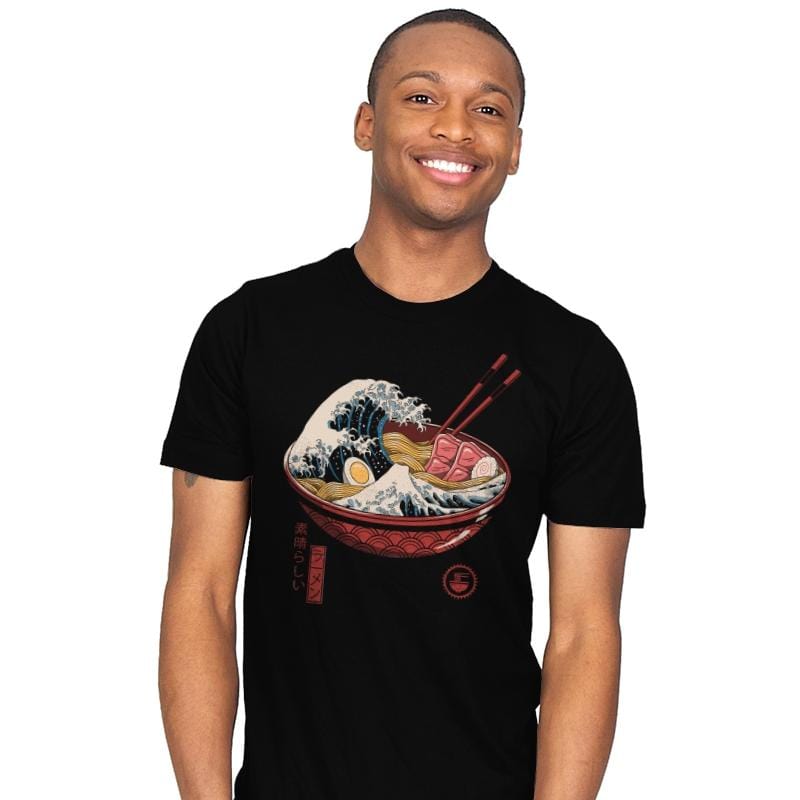 Great Ramen Wave - Mens T-Shirts RIPT Apparel