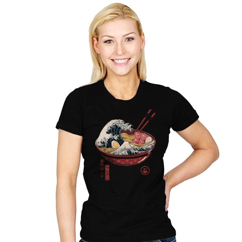 Great Ramen Wave - Womens T-Shirts RIPT Apparel
