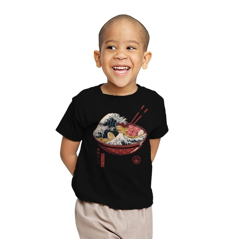 Great Ramen Wave - Youth T-Shirts RIPT Apparel