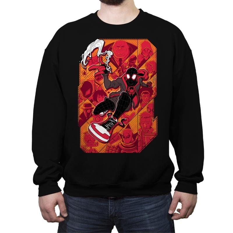 Great Responsibility Tiles - Crew Neck Sweatshirt Crew Neck Sweatshirt RIPT Apparel Small / Black