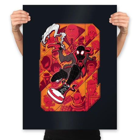 Great Responsibility Tiles - Prints Posters RIPT Apparel 18x24 / Black