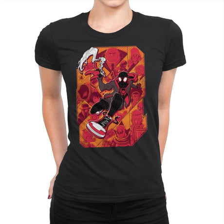 Great Responsibility Tiles - Womens Premium T-Shirts RIPT Apparel Small / Black