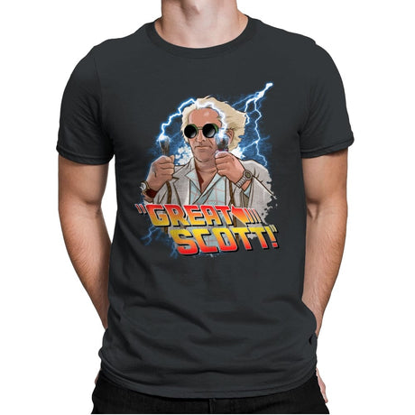 Great Scott - Mens Premium T-Shirts RIPT Apparel Small / Heavy Metal