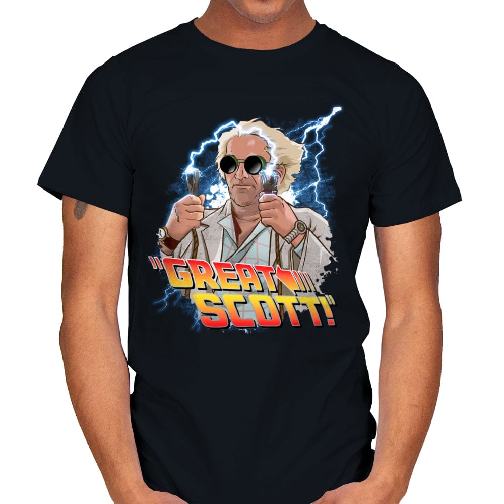 Great Scott - Mens T-Shirts RIPT Apparel Small / Black