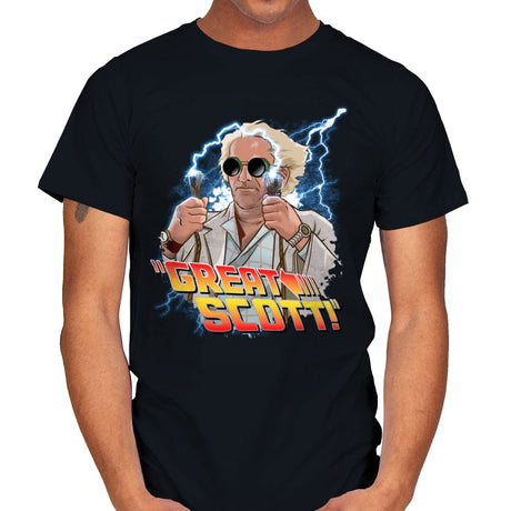 Great Scott - Mens T-Shirts RIPT Apparel Small / Black