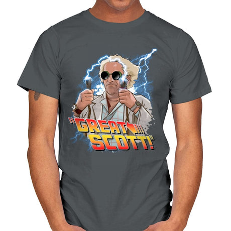 Great Scott - Mens T-Shirts RIPT Apparel Small / Charcoal