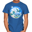 Great Wave Off Pandora - Mens T-Shirts RIPT Apparel Small / Royal