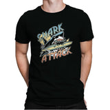 Great White Shark Attack - Mens Premium T-Shirts RIPT Apparel Small / Black
