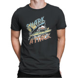 Great White Shark Attack - Mens Premium T-Shirts RIPT Apparel Small / Heavy Metal