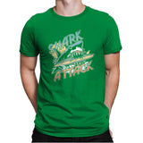 Great White Shark Attack - Mens Premium T-Shirts RIPT Apparel Small / Kelly