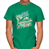 Great White Shark Attack - Mens T-Shirts RIPT Apparel Small / Kelly