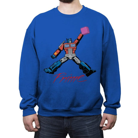 Greatest of All Transformers - Crew Neck Sweatshirt Crew Neck Sweatshirt RIPT Apparel Small / Royal