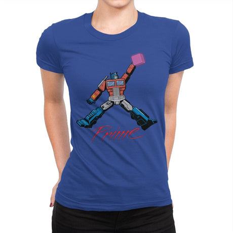Greatest of All Transformers - Womens Premium T-Shirts RIPT Apparel Small / Royal