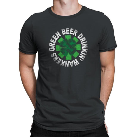 Green Beer Drinkin' Exclusive - St Paddys Day - Mens Premium T-Shirts RIPT Apparel Small / Heavy Metal